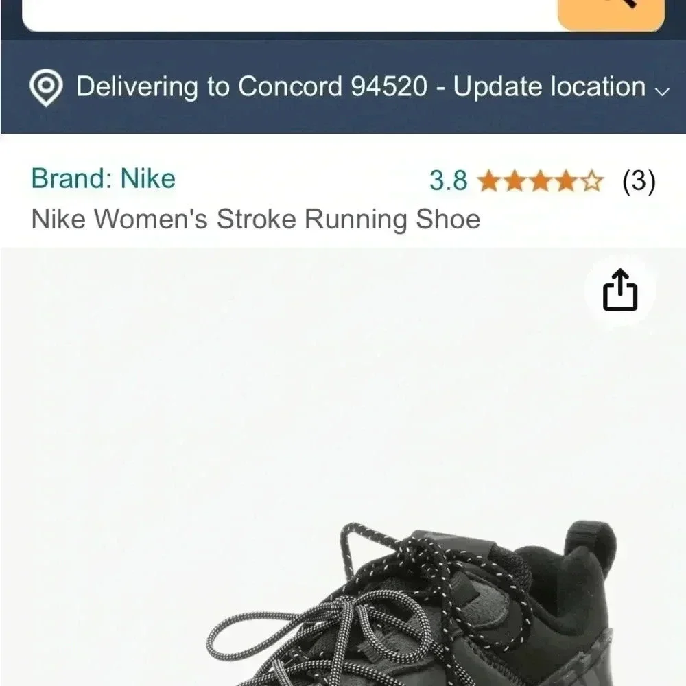 Nike Stroke Running Shoe - Size 7